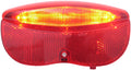 Edge dragerachterlicht city luxe - 3 leds inclusief batterijen - 80mm