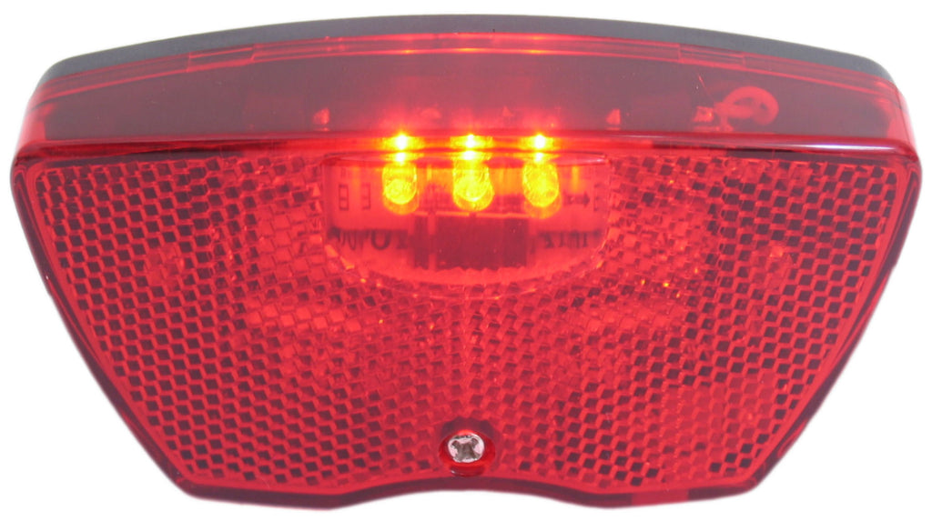 Edge dragerachterlicht city - 3 leds inclusief batterijen (werkplaatsverpakking)