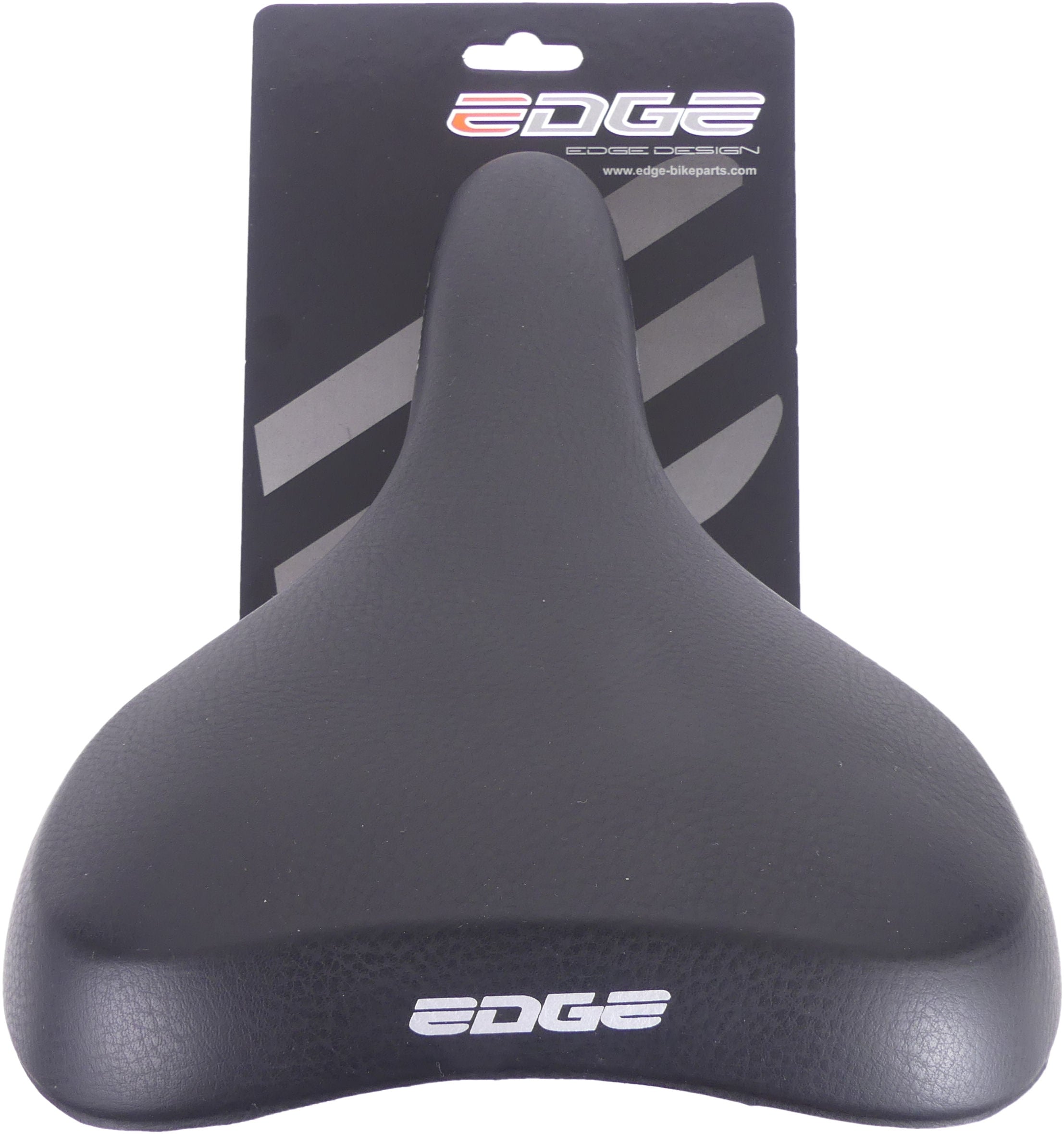 Edge Towny Fahrradsattel mit Memory-Schaum – schwarz