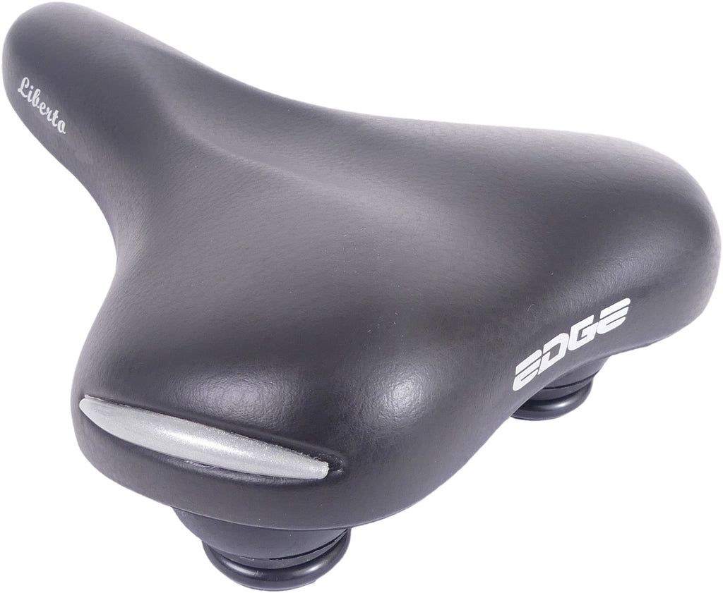 Edge fietszadel liberto - zwart (werkplaatsverpakking)
