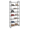 Metaltex Schuhregal, 8 Etagen, 64 x 23 x 165 cm, schwarz