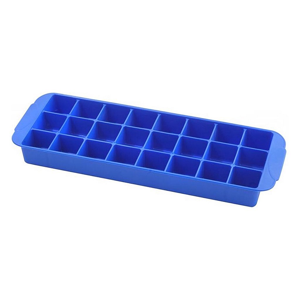 Metaltex ijsblokjesmaker rubber 26x8,5x2,5cm blauw