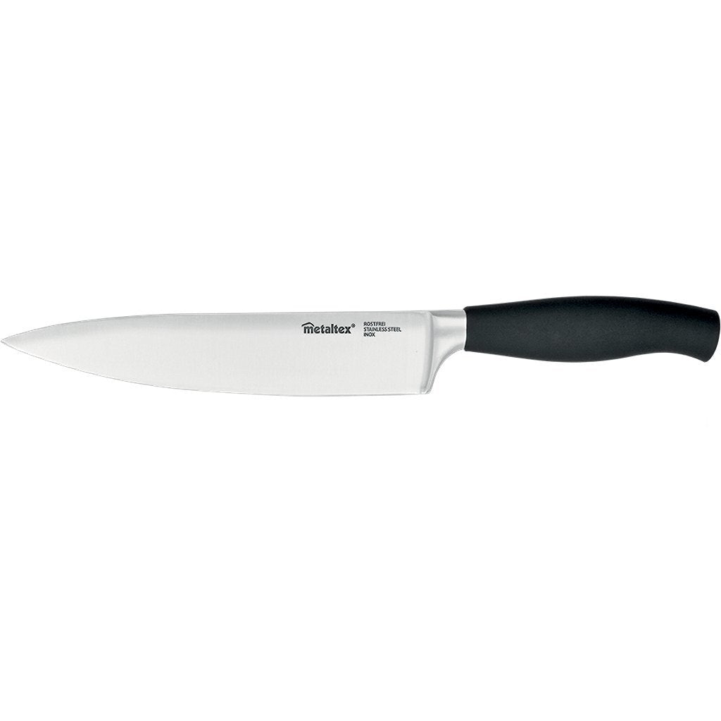 Tomado-Metaltex Metaltex Komfort-Küchenmesser 34 cm schwarzer Edelstahl