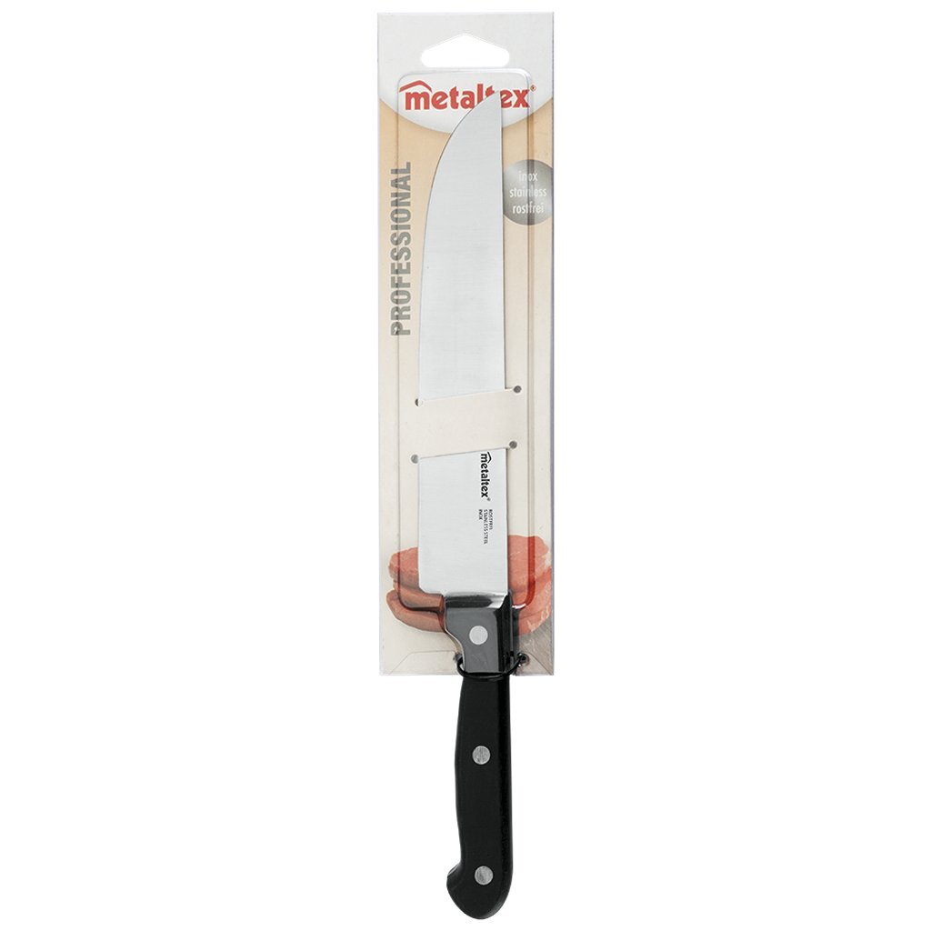 Metaltex Profi-Kochmesser 31 cm schwarzer Edelstahl