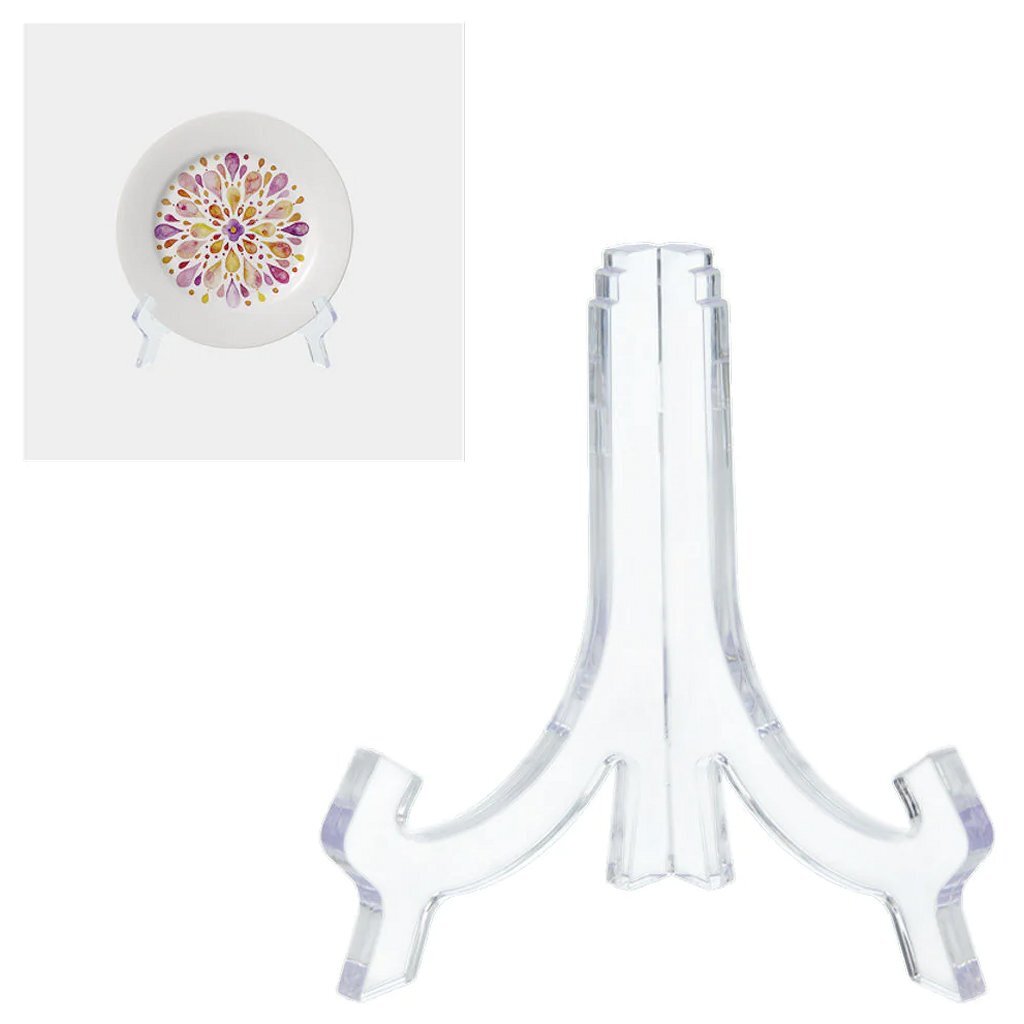 Metaltex Schildhalter 9-18 cm, Acryl, transparent