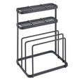 Metaltex tokyo line rek voor messen en snijplanken 16x12x22 cm zwart