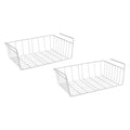 Metaltex Babette Hängekörbe 40x26x14 cm 2 Stück weiß