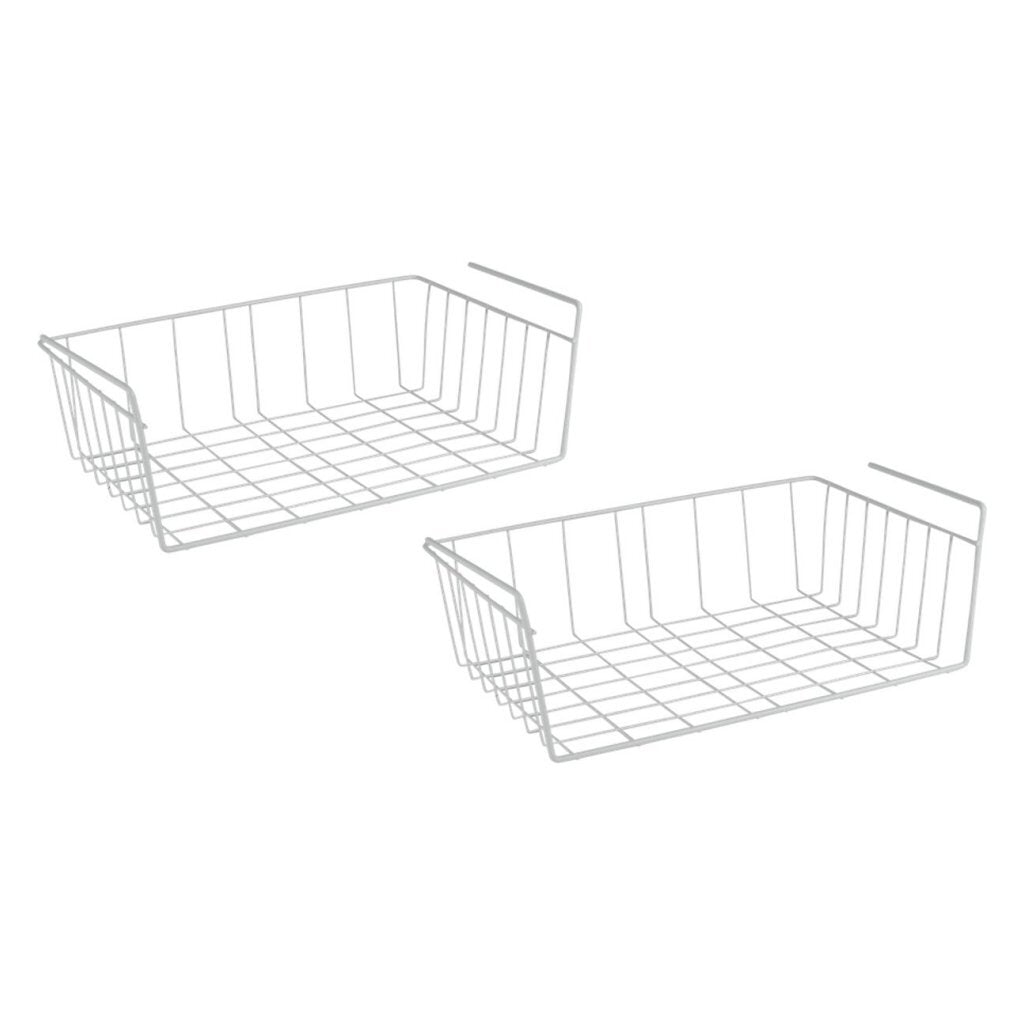 Metaltex Babette Hängekörbe 40x26x14 cm 2 Stück weiß