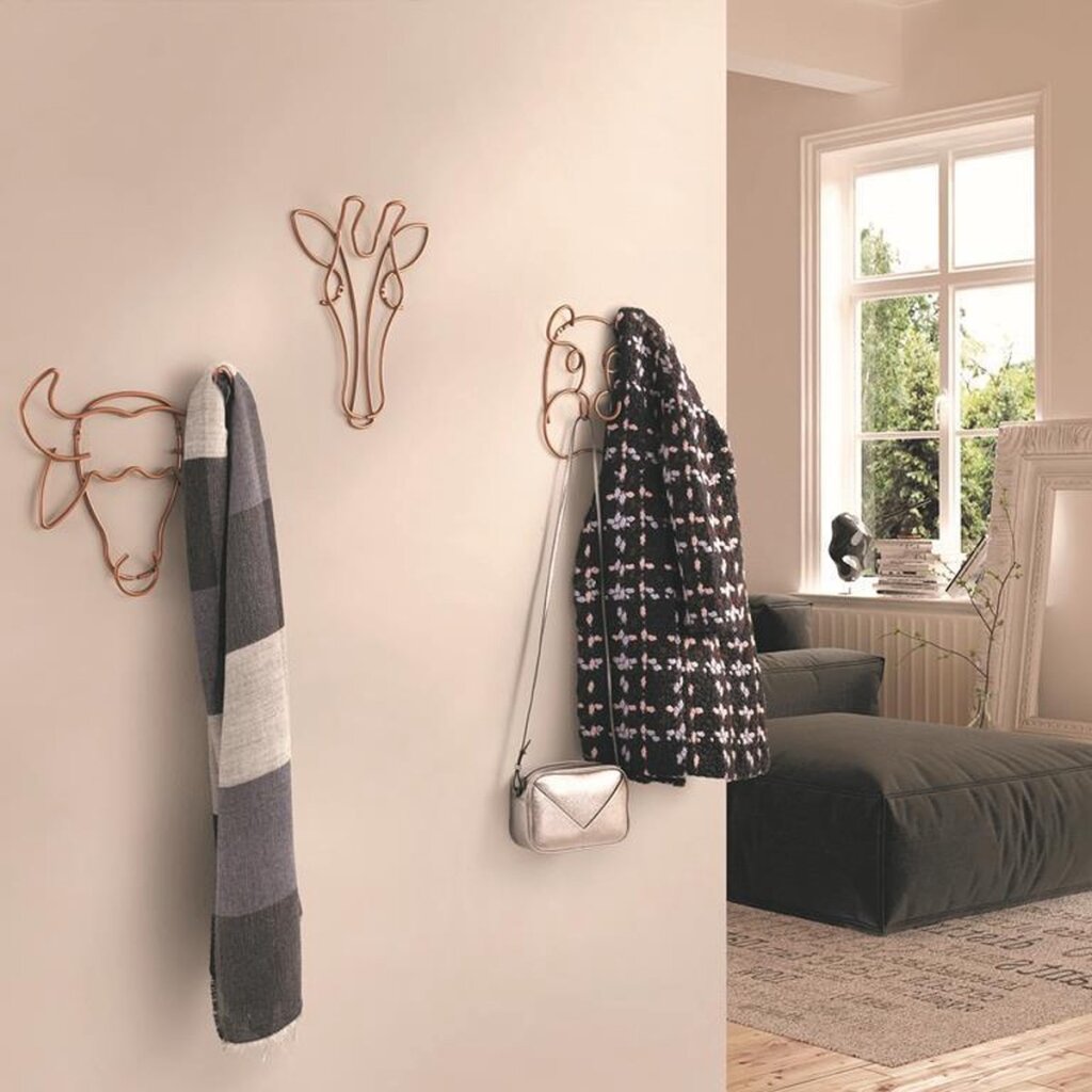 Tomado-Metaltex Garderobenständer Safari Buffalo, mehrere Mäntel, hohe Qualität, inklusive Montagematerial