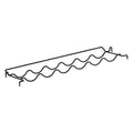 Metaltex Weinregal 25x3x68 cm schwarz