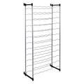 Metaltex Bardolino Flaschenregal für 72 Flaschen, 59 x 26 x 124 cm, silber/schwarz