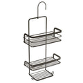 Metaltex Origin Line Duschablage, 3 Ablagen, 23 x 12 x 38 cm, schwarz