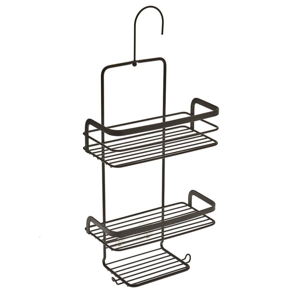Metaltex Origin Line Duschablage, 3 Ablagen, 23 x 12 x 38 cm, schwarz