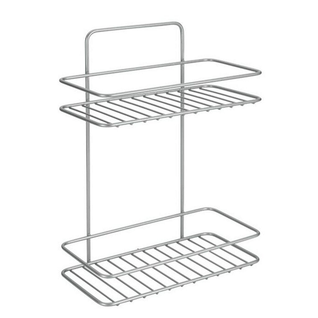 Tomado-Metaltex Tomado Metaltex Reflex Badezimmerregal 2-stöckig silbergrau