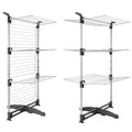 Metaltex Ciclone Vario Trockenturm, 38 m Trockenlänge, silber-schwarz