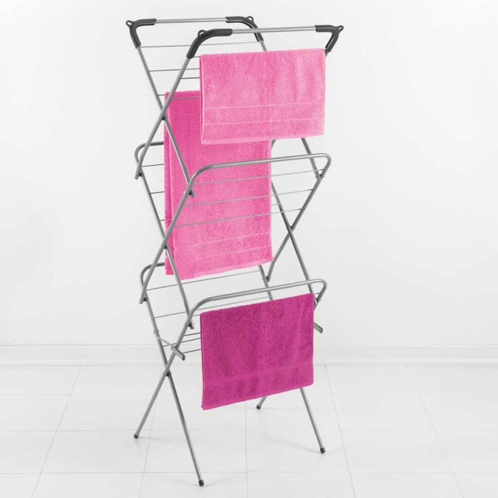 Tomado-metaltex tomado metaltex concerto slim droogrek 9,5 m zilver met haakjes voor kledinghangers