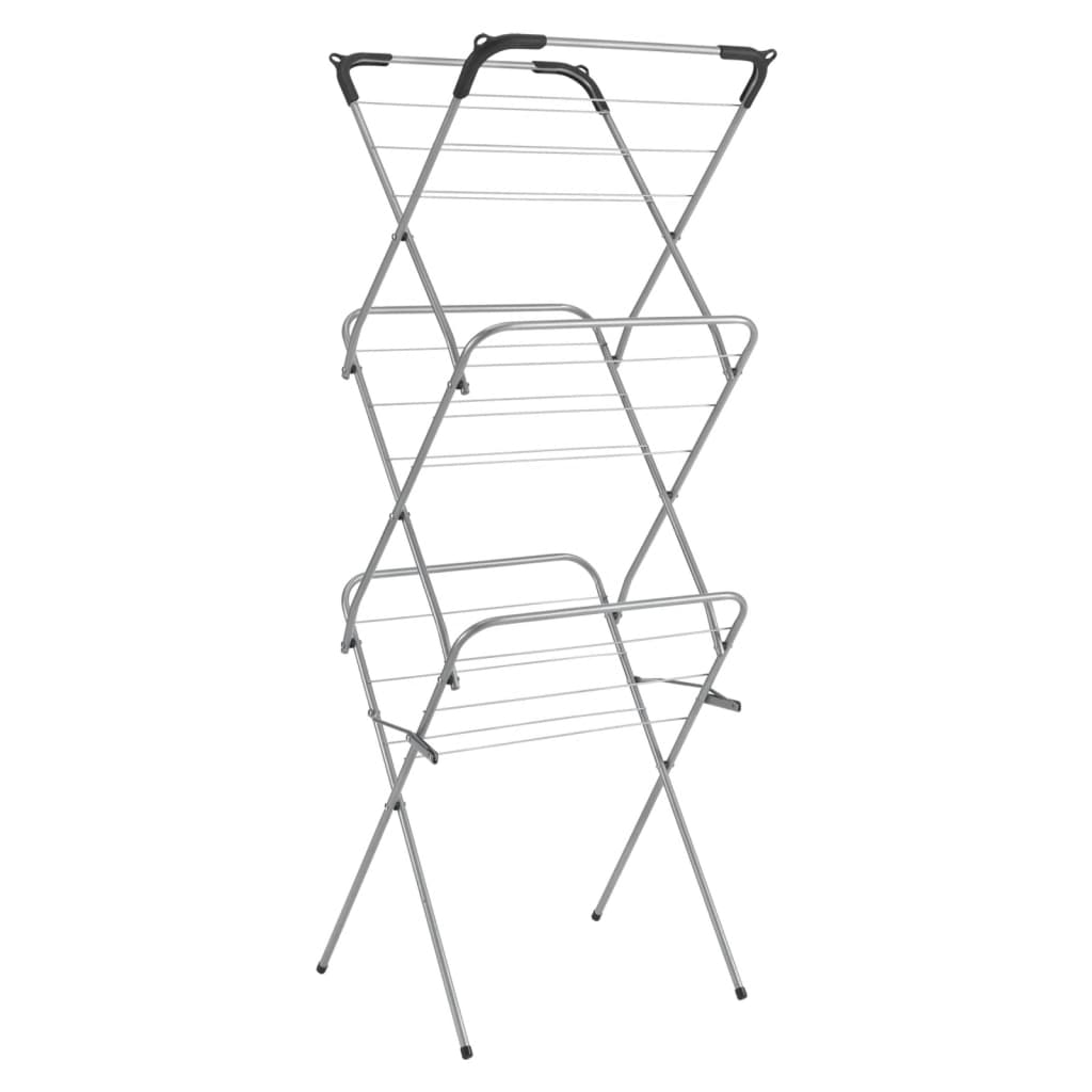 Tomado-metaltex tomado metaltex concerto slim droogrek 9,5 m zilver met haakjes voor kledinghangers