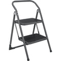 Metaltex kappa 2 huishoudtrap met 2 treden 47x48x76 cm zwart