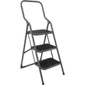 Metaltex huishoudtrap kappa 3 46x62x136 cm rvs grijs zwart