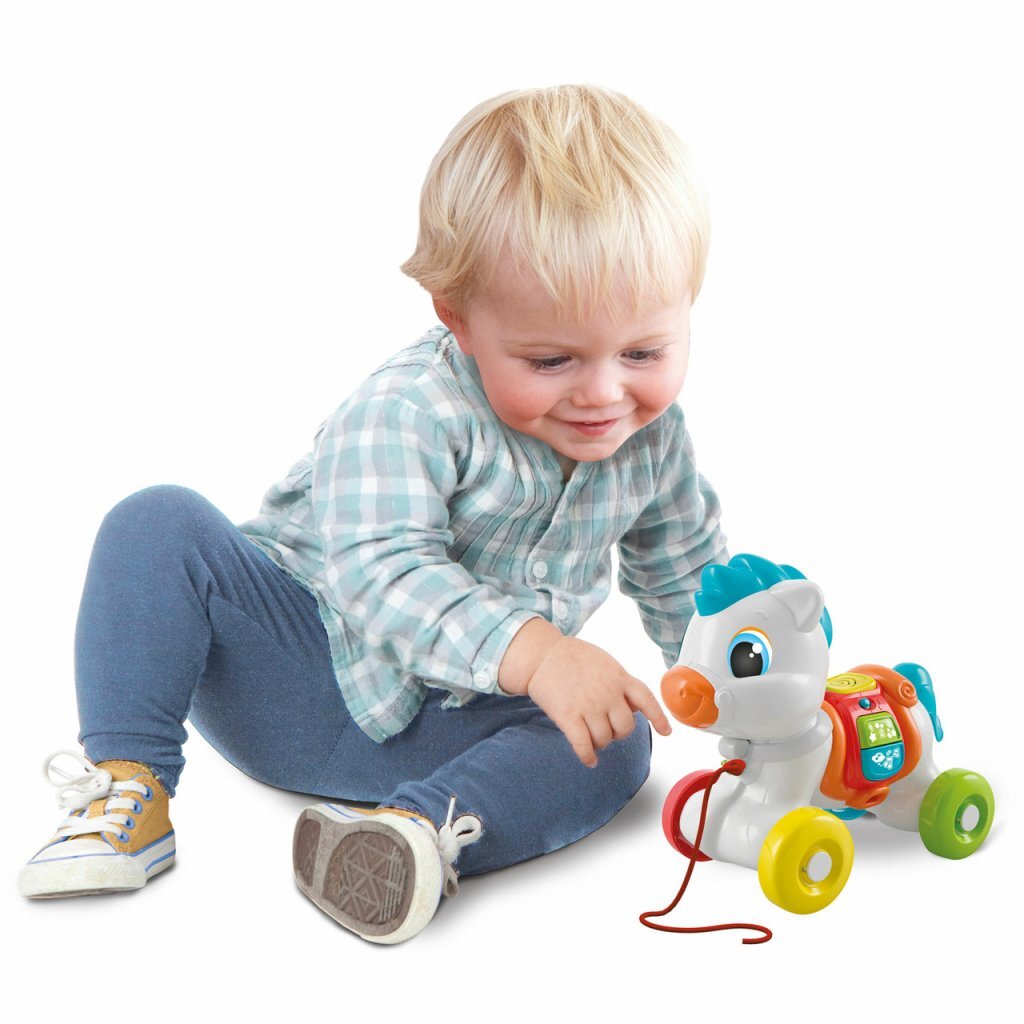 Clementoni baby trekfiguur paard + geluid