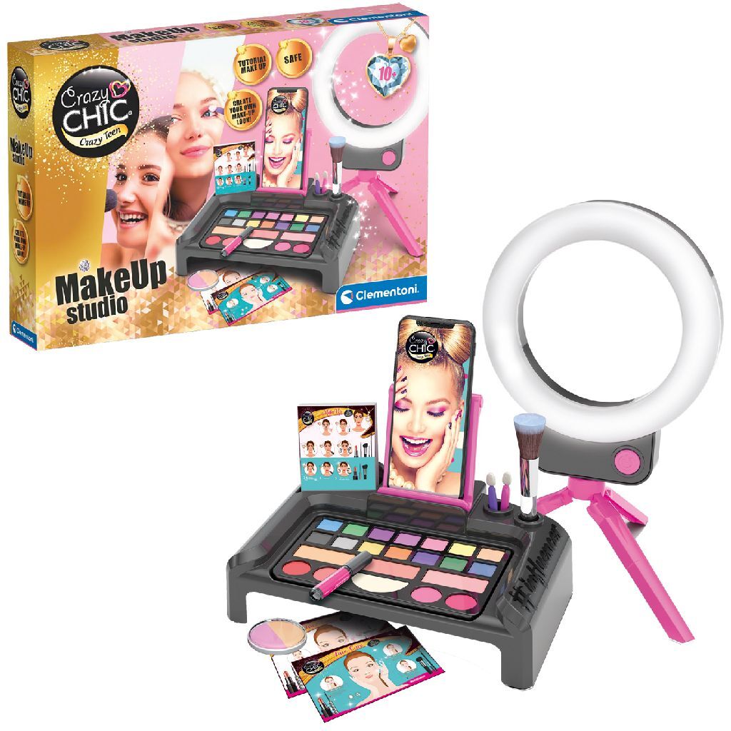 Clementoni verrücktes schickes Make-up-Studio + Licht