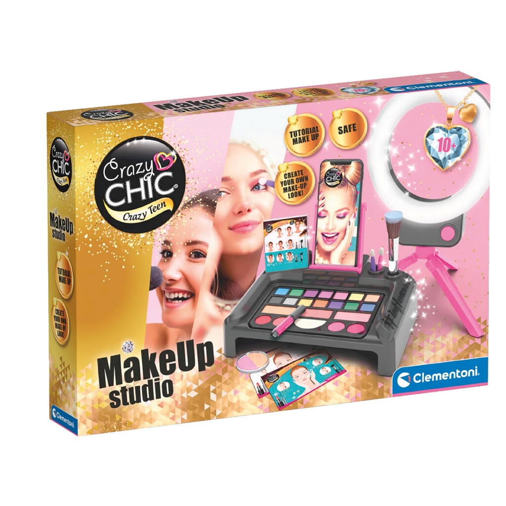 Clementoni verrücktes schickes Make-up-Studio + Licht