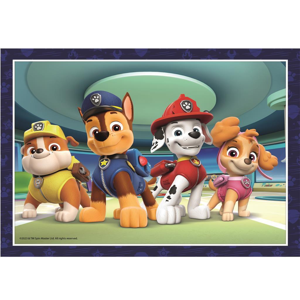 Clementoni-Puzzles Paw Patrol, 4in1