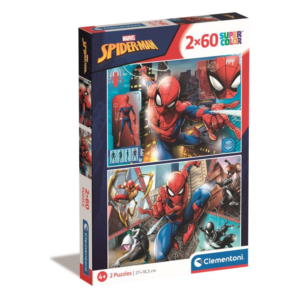Clementoni Supercolor Puzzle Spiderman 2x60 Teile