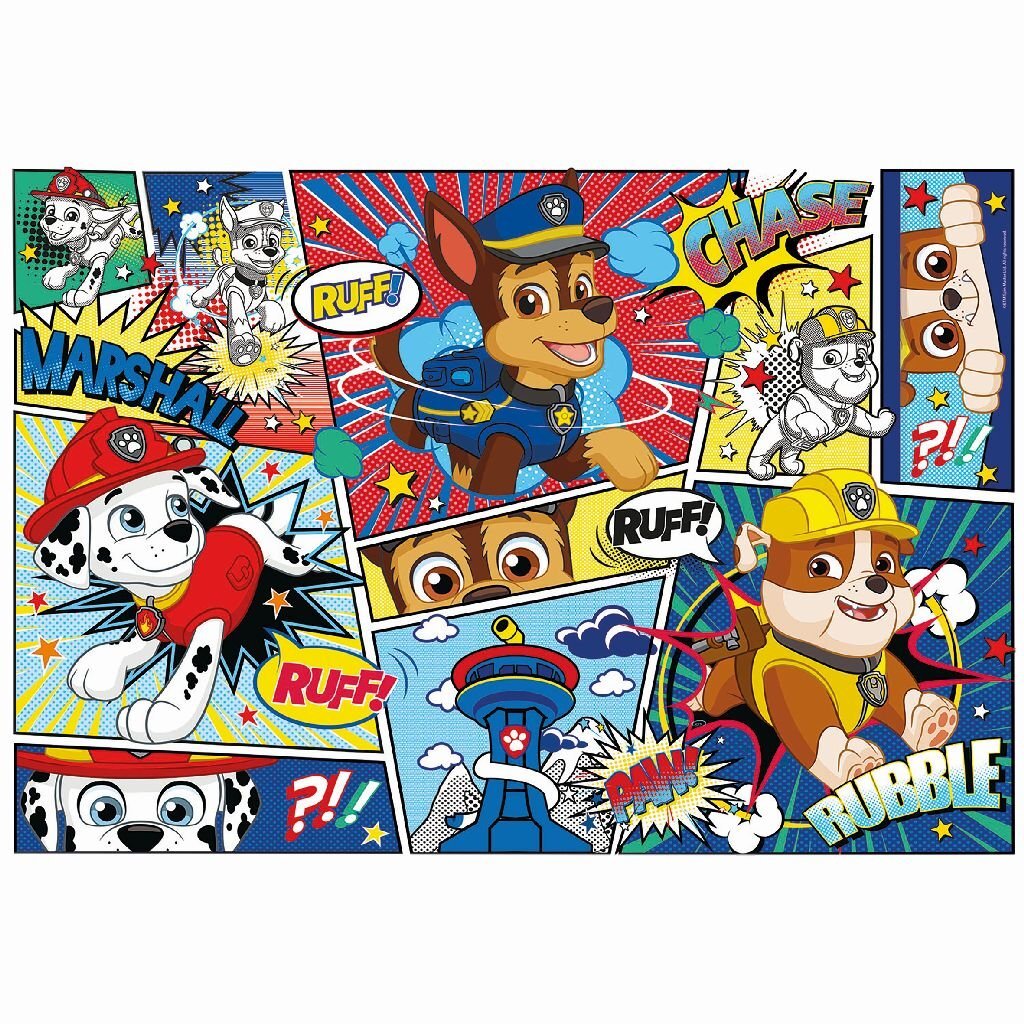Clementoni Supercolor Puzzle Paw Patrol Streifen, 104 Teile