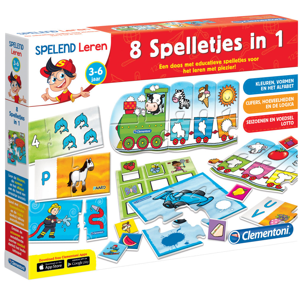 Clementoni Spielen und Lernen – 8 Spiele in 1