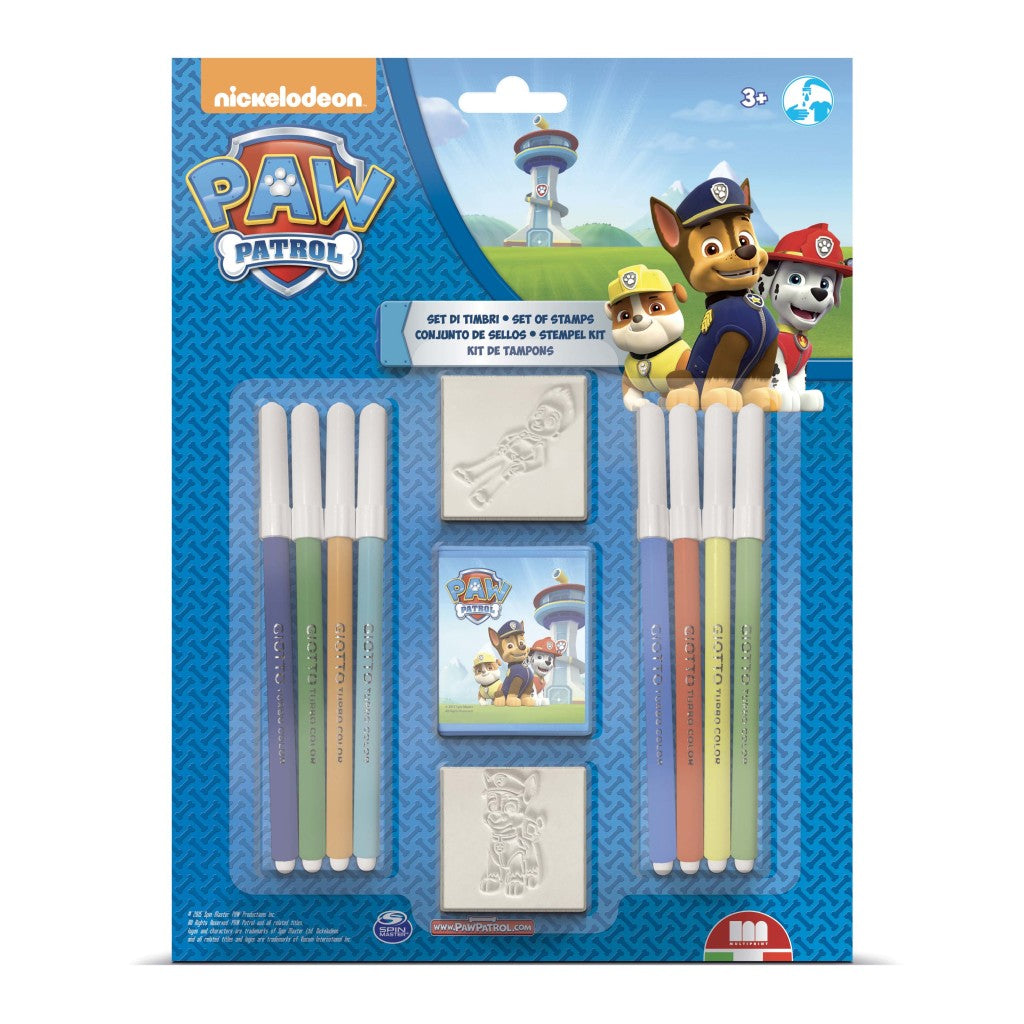 Paw Patrol Mal- und Stempelset, 11-teilig