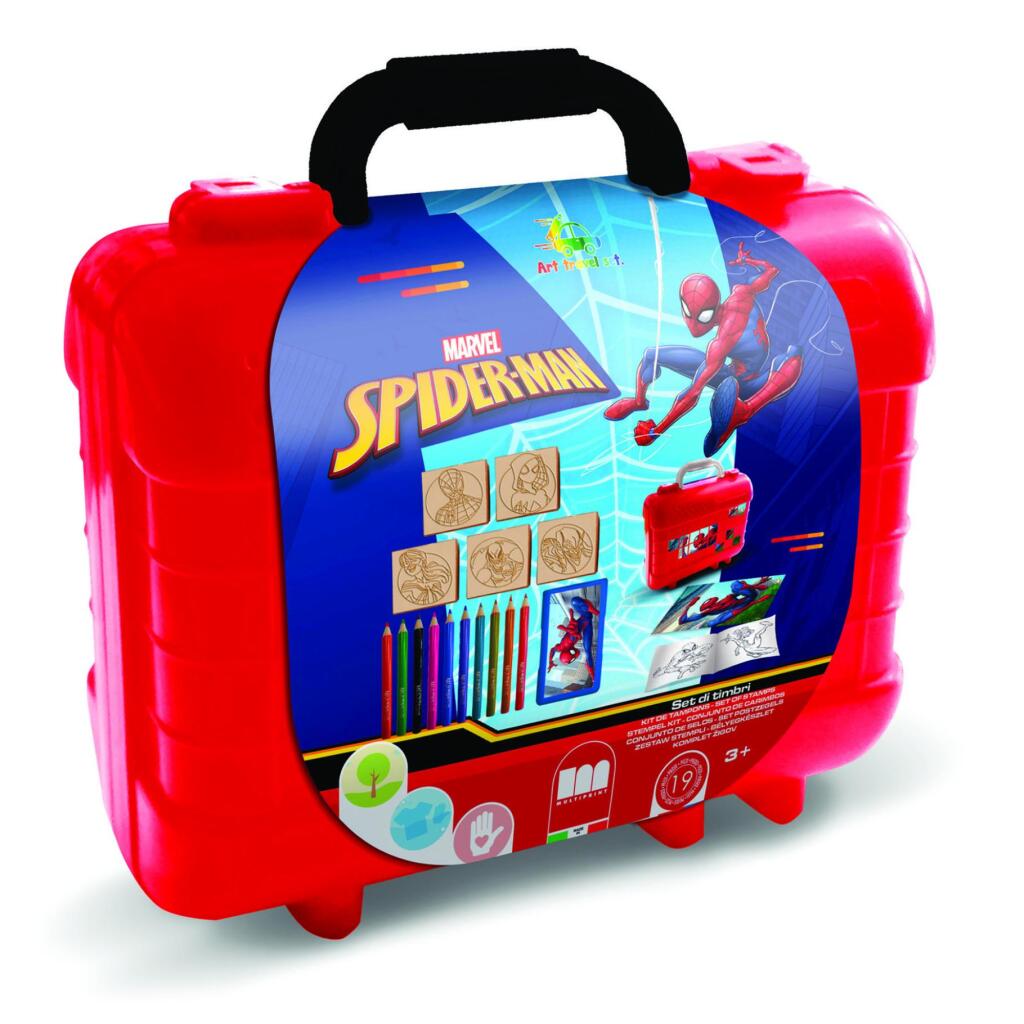 Spiderman-Reisestempel- und Malset mit Mehrfachdruck