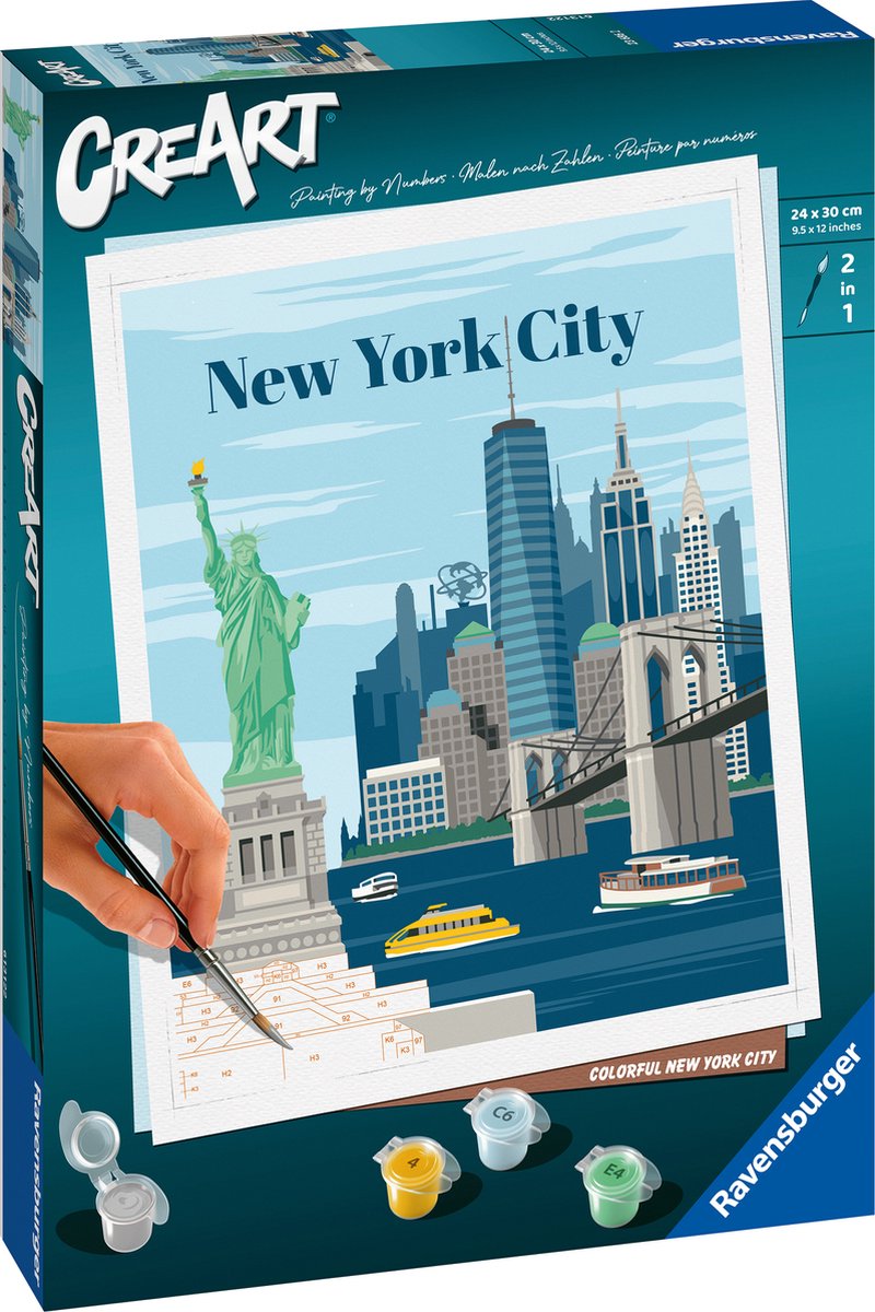 Ravensburger Creart Malen nach Zahlen – Buntes New York