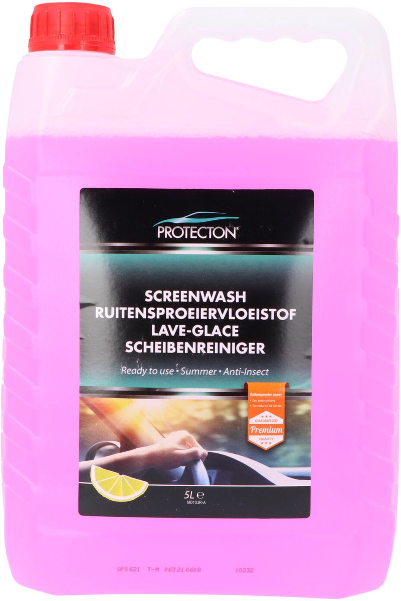 ruitenvloeistof citroen roze 5 liter