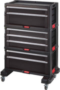 Keter module ladekast 7 lades - 59,85x37,76x59,85cm – zwart