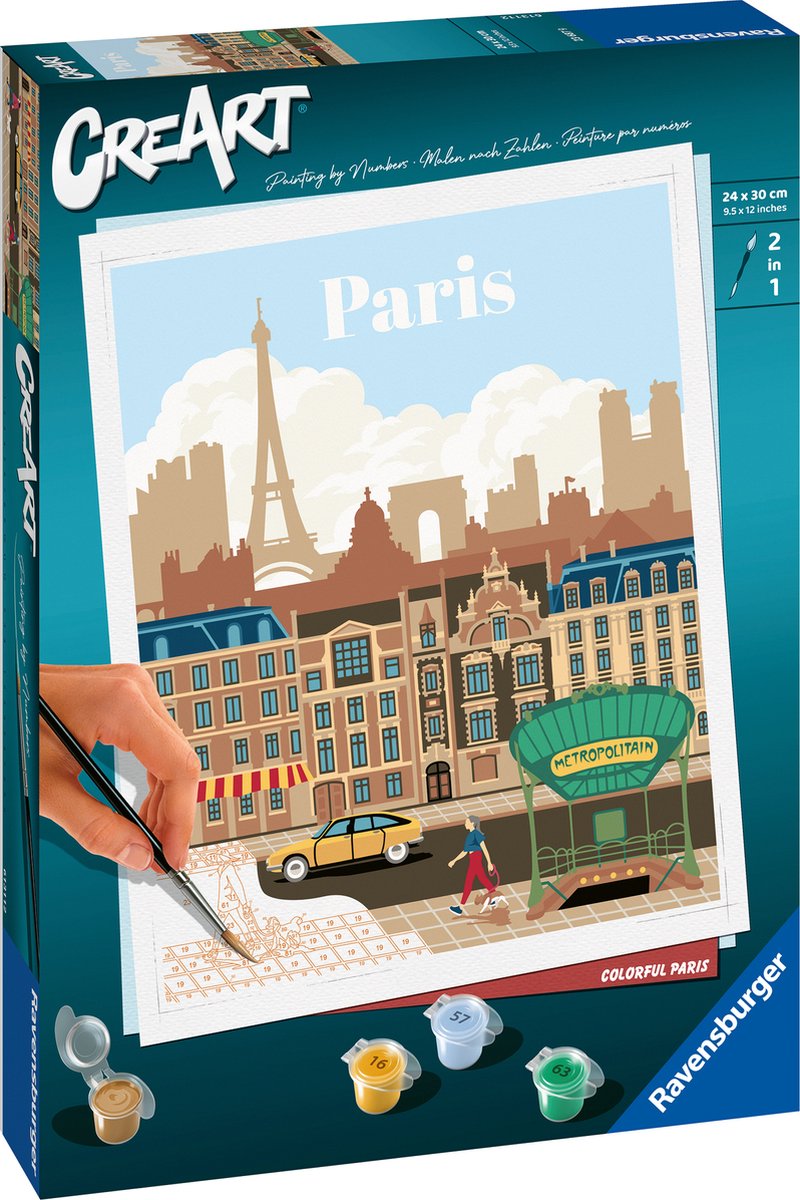 Ravensburger Creart Malen nach Zahlen – Buntes Paris