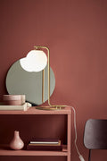 Nordlux grant-tafellamp-e14-opaal glas messing