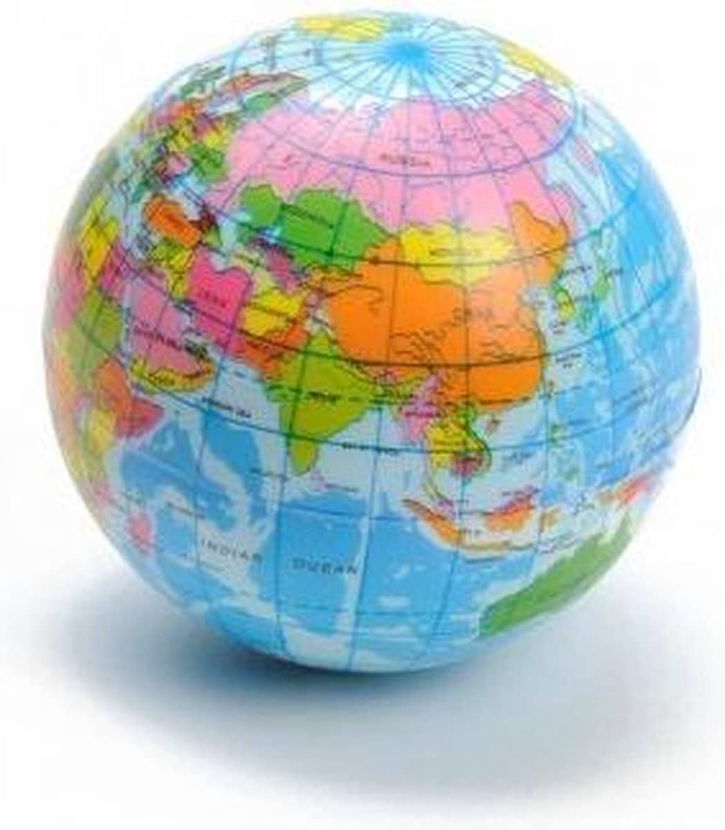 Jonotoys Softwasserball-Globus, 7 cm Durchmesser