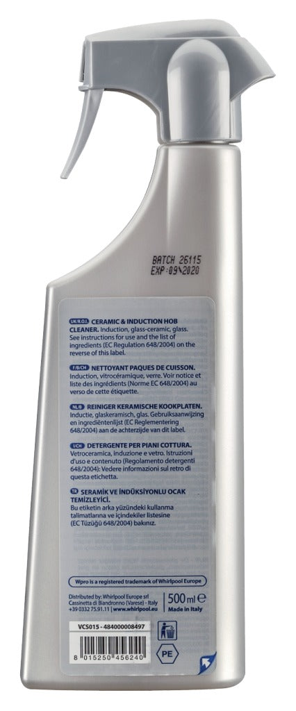Wpro 484000008497 Kochfeld Reinigungsspray 500 ml