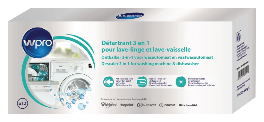 Wpro 484000008801 ontkalker vaatwasser wasmachine 600 g