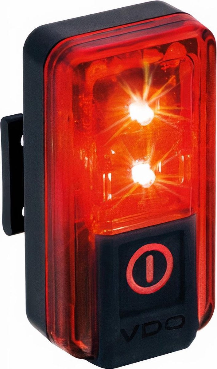 VDO Eco Light M60FL USB 60 Lux + Rot Plus RL Beleuchtungsset