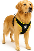 Flamingo harnas hond – honden tuigje – harnas hond anti trek – hondentuigjes – hondentuig anti trek – step go tasha – zwart – maat xl – a:65cm b:90-115cm x 20mm x 5mm