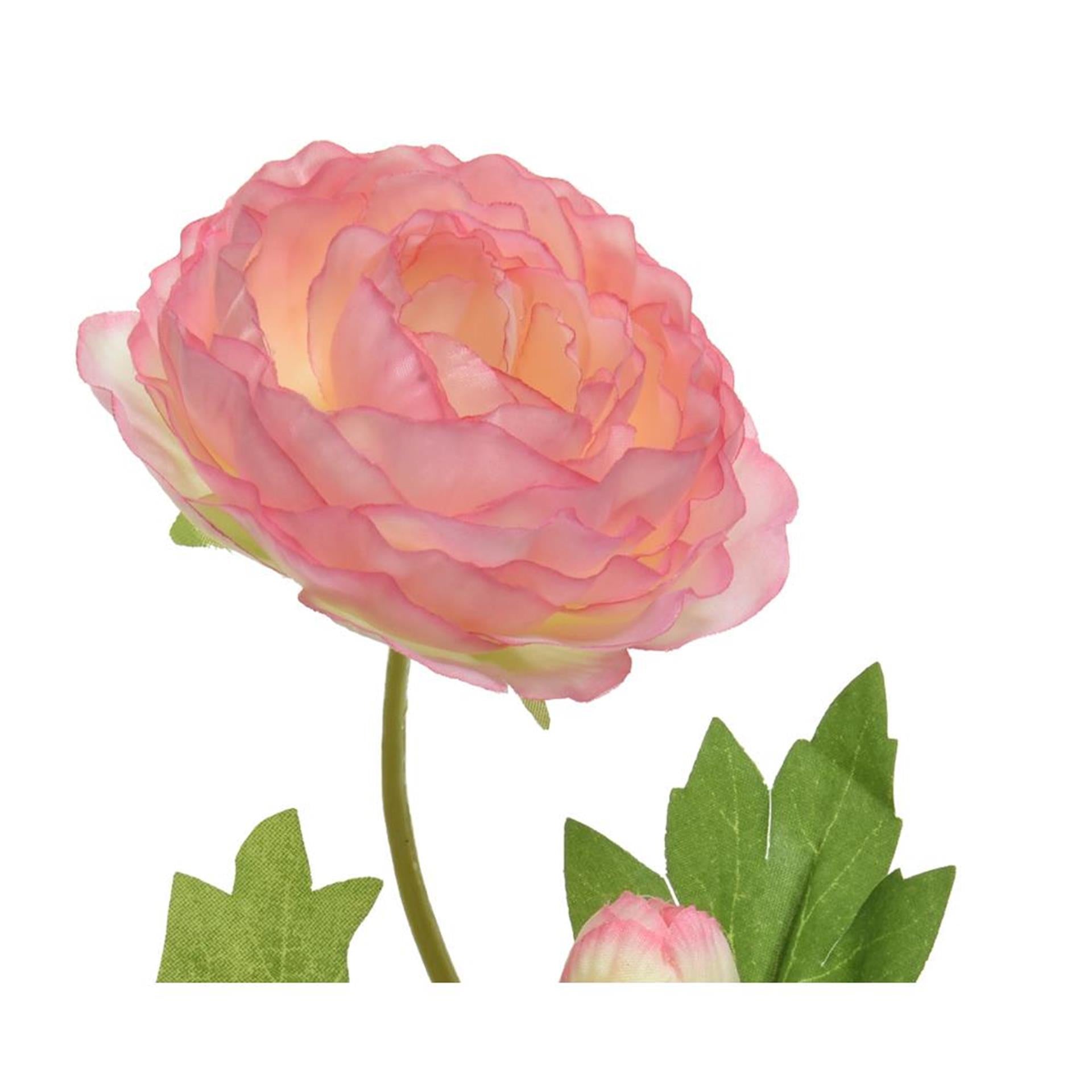 Decoris kunstbloem ranonkel h57cm zacht roze