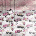 Noordwand behang urban friends coffee bricks roze en wit