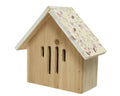 Decoris insectenhuis grenen licht roze h20cm