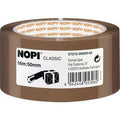 Verpakkingstape nopi classic 50 mm x 6 m bruin