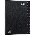 Exacompta sorteermap ordonator® - 24 indelingen - alfabetische tabs van a tot z - zwart - 57024e