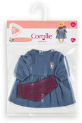 Corolle poppenkleding jeans jurk met sjaal voor 30cm pop denim. m