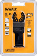 Dewalt 43x31mm multitool zaagblad hcs tbv snel zagen hout (1 stuk) - dt20704