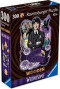Ravensburger - wednesday (netflix serie) - painting on wood - houten legpuzzel - 300 stukjes